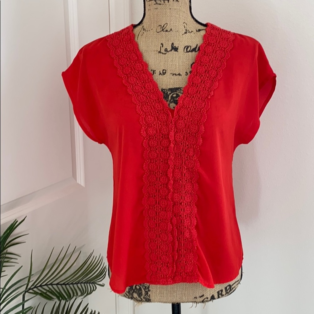 Crimson Red Alya Top | Perfect business casual